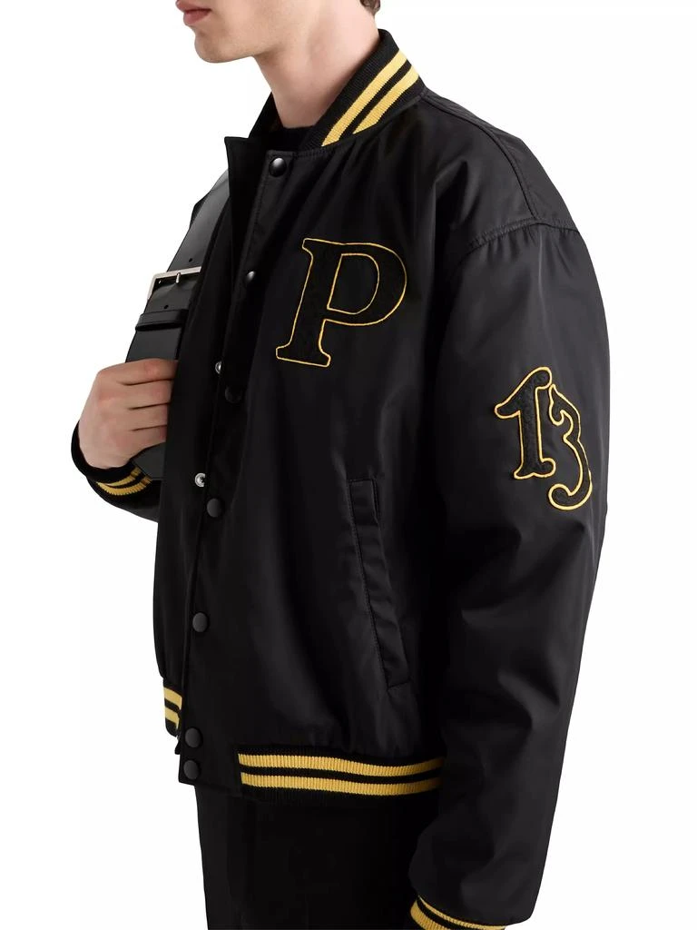 Prada Re-Nylon Bomber Jacket with Patch 3