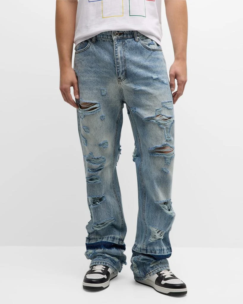 WHO DECIDES WAR Men's Relaxed Gnarly Denim Jeans 2