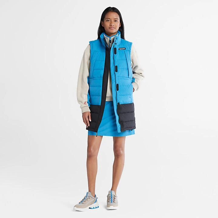 Timberland Long Puffer Gilet for Women in Blue 3