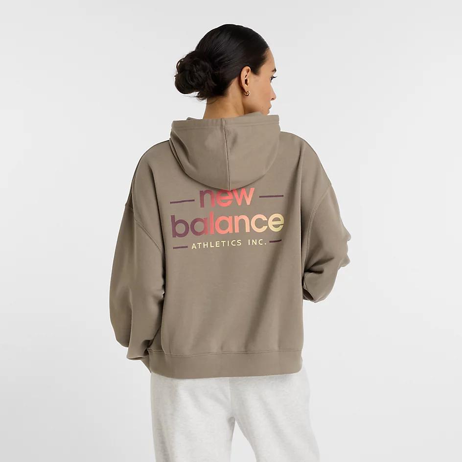 (取寄) ニューバランス レディース マルチ カラー ロゴ ブーディ New Balance women Multi Color Logo Hoodie Linen Multi Color Logo Hoodie - New Balance