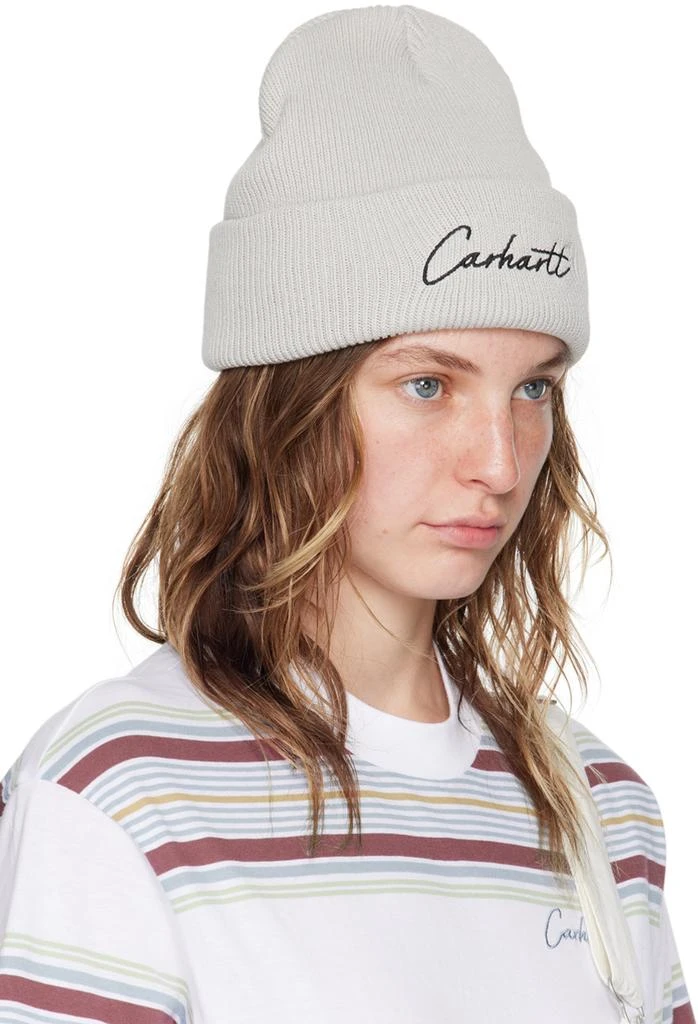 Carhartt WIP Gray Watcher Beanie 2