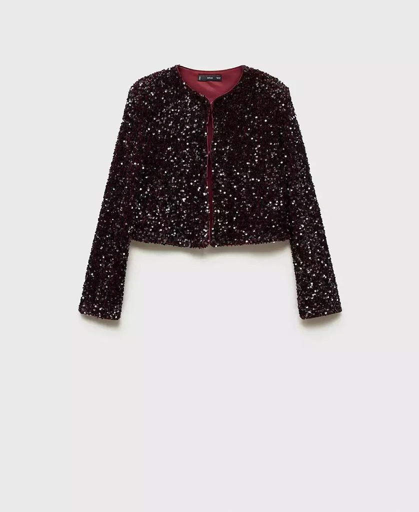 Mango Women's Sequin Embroidered Jacket 2