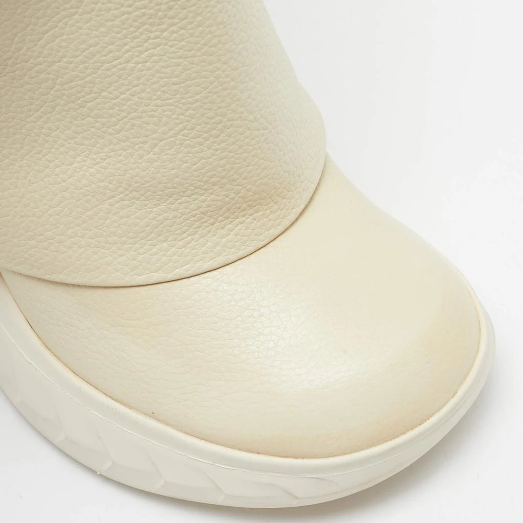 Givenchy Givenchy Cream Leather Shark Lock Mid Calf Boots Size 39 7
