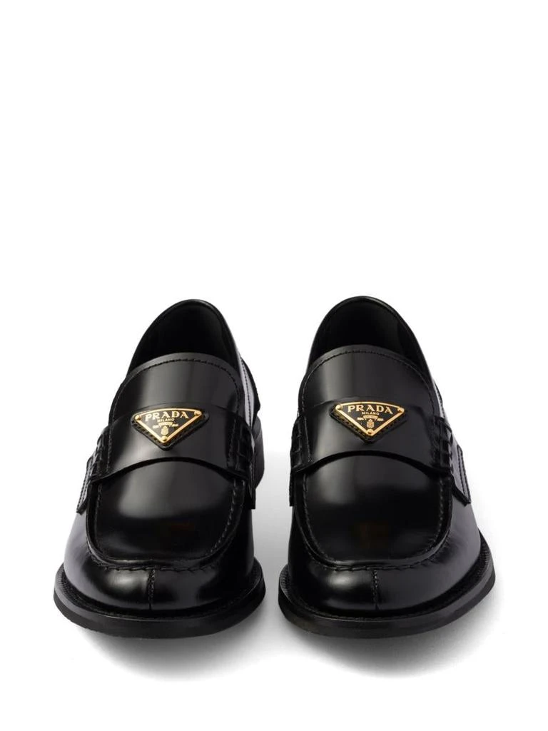 Prada Prada Brushed Leather Loafers 6