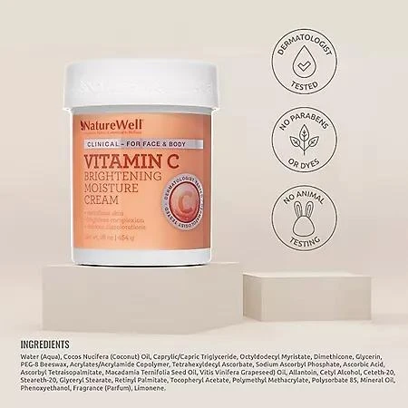 NatureWell NatureWell Vitamin C Brightening Moisture Cream, 16 oz. 2