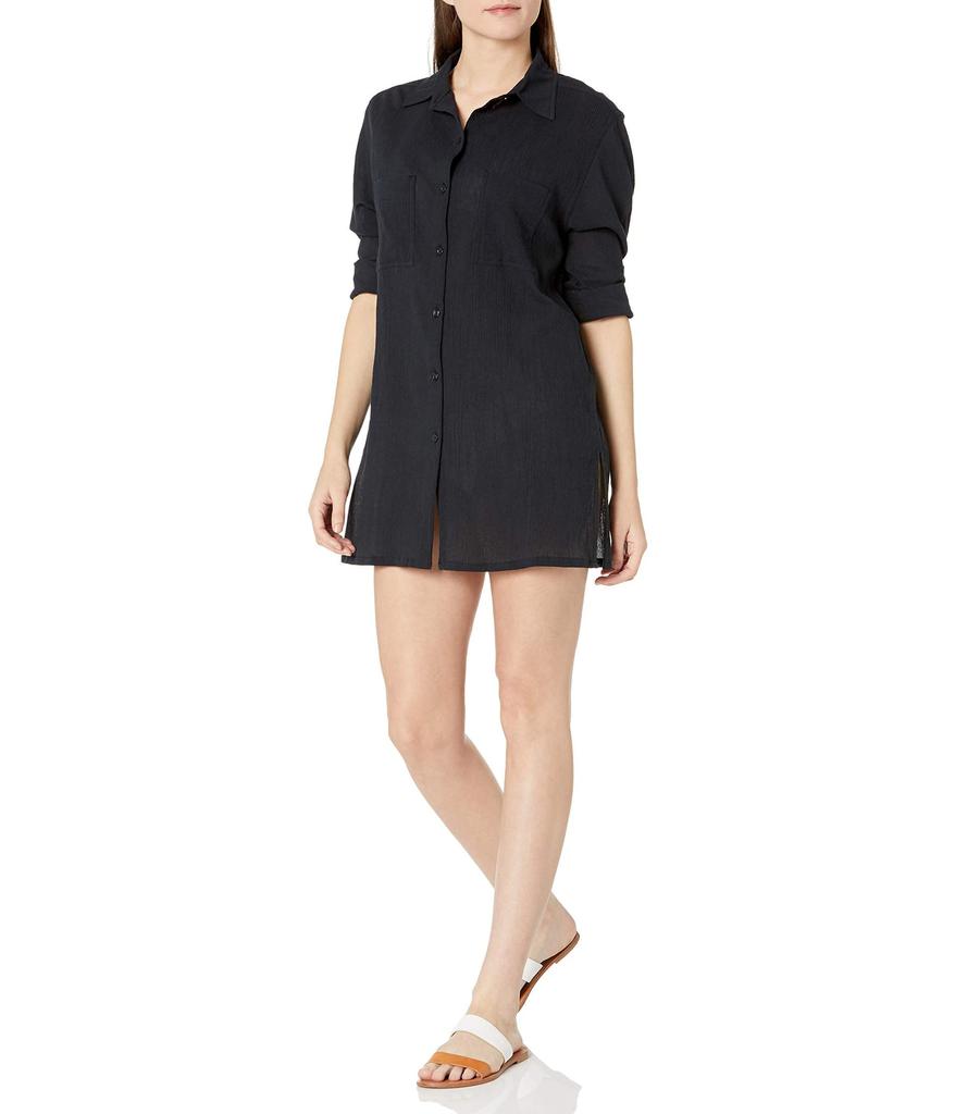 La Blanca Island Fare Camp Shirt Cover-Up