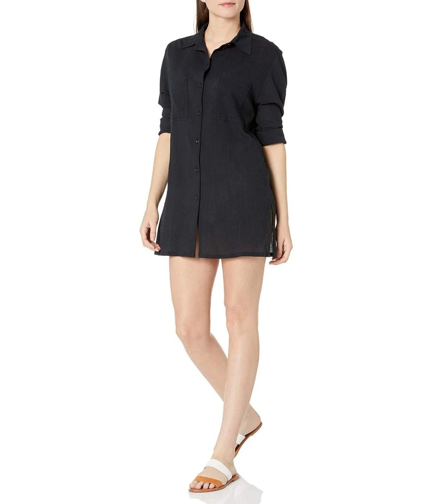 La Blanca Island Fare Camp Shirt Cover-Up 1