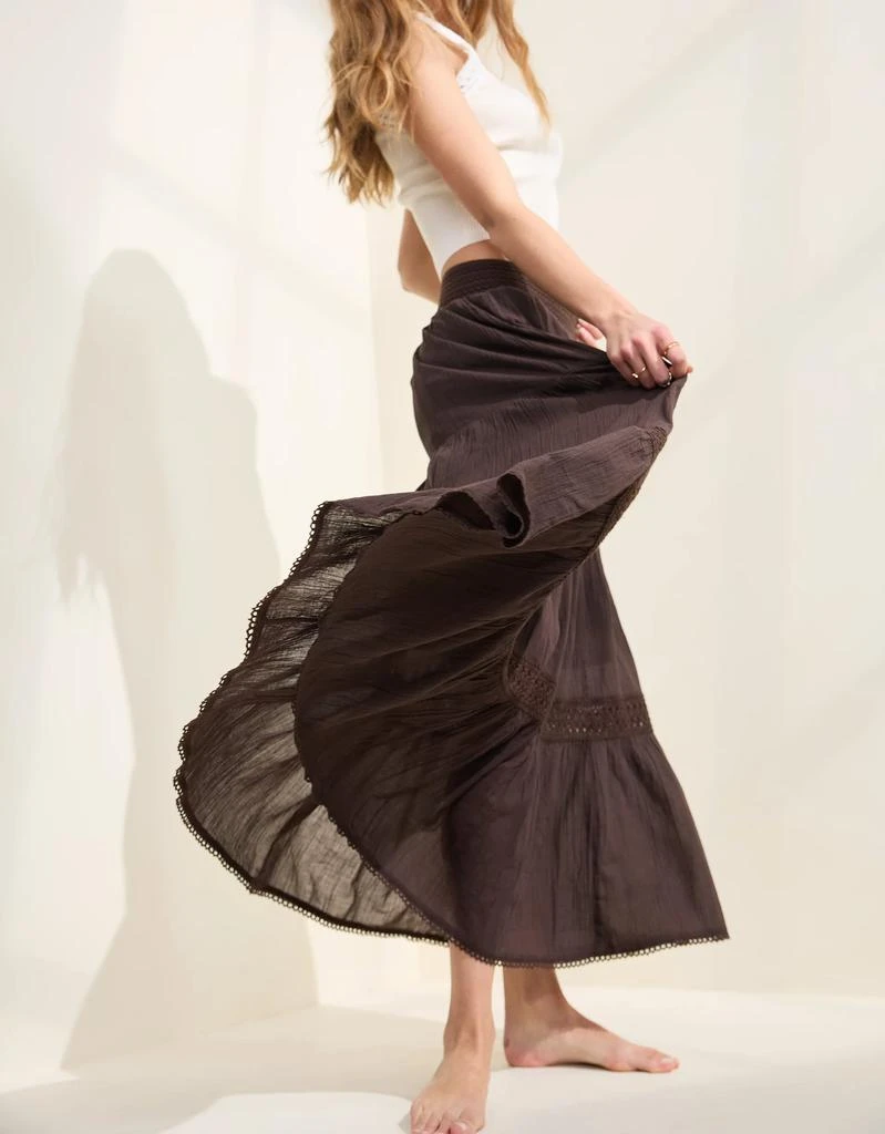 Aerie Aerie Crochet The Day Maxi Skirt 5