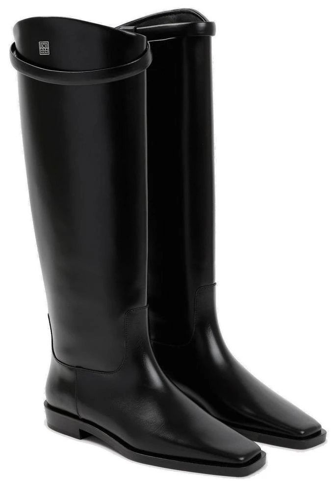 Totême Totême Square-Toe Riding Knee-High Boots 3