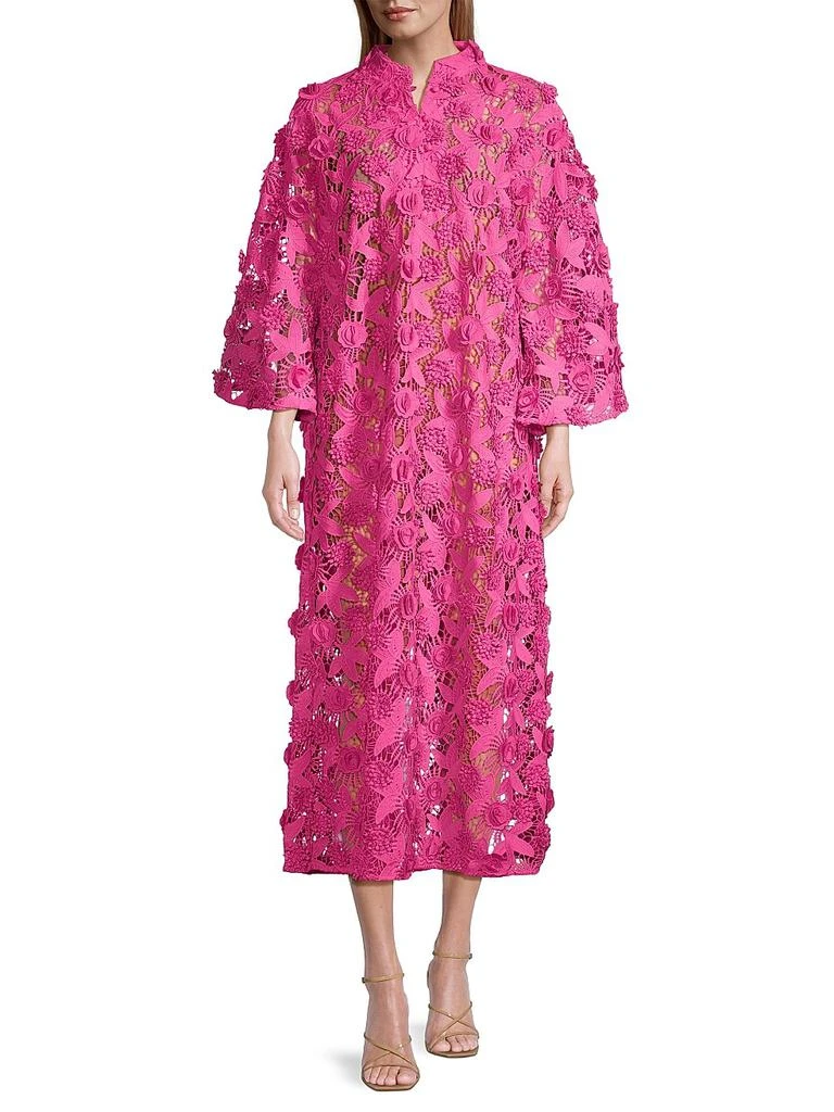 70s Floral Lace Maxi Caftan Dress  On Sale Now with Up to 63% Off |  Discover Exclusive Deals & Savings at BeyondStyle  Authentic La Vie Style  House solid|long sleeve|one size|turtleneck|women's|dresses |floor-length|shift|contemporary|women's