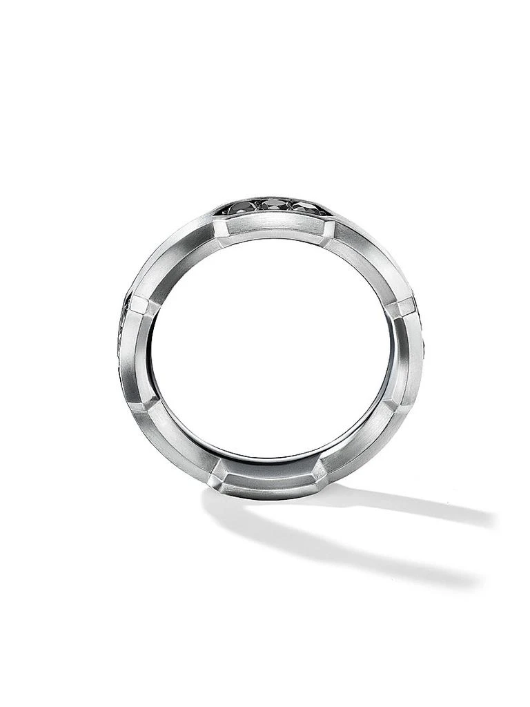 David Yurman Hex Station Band Ring in Sterling Silver 3