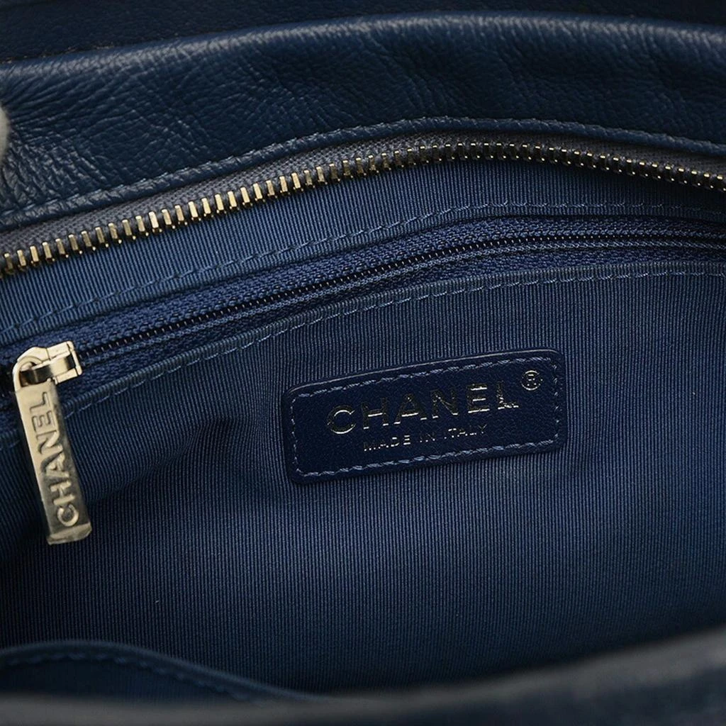 Chanel Chanel Blue Enamel Leather Gabrielle Hobo Shoulder Bag 7