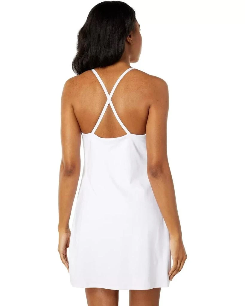 Madewell MWL Flex Fitness Dress Women  White Halter Neck Sleeveless ERK1043 2
