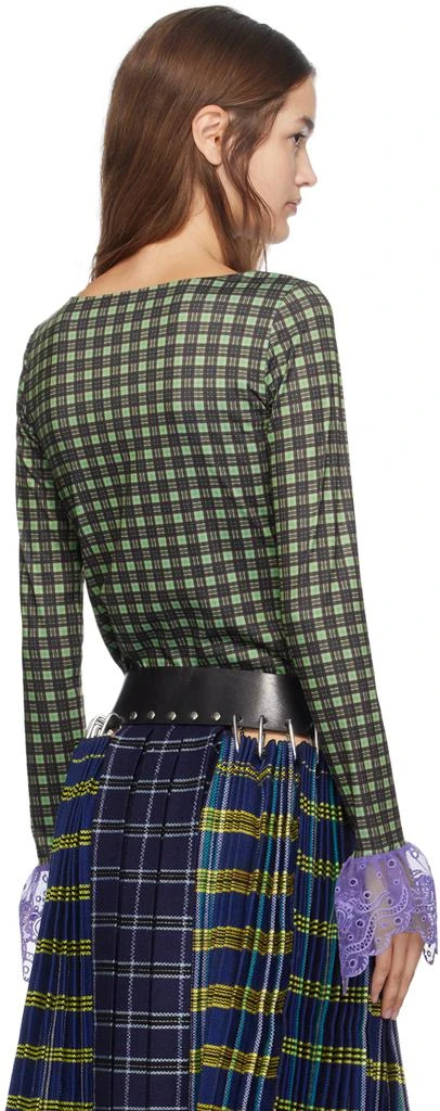 CHOPOVA LOWENA Green Kathleen Heart Long Sleeve T-Shirt 3