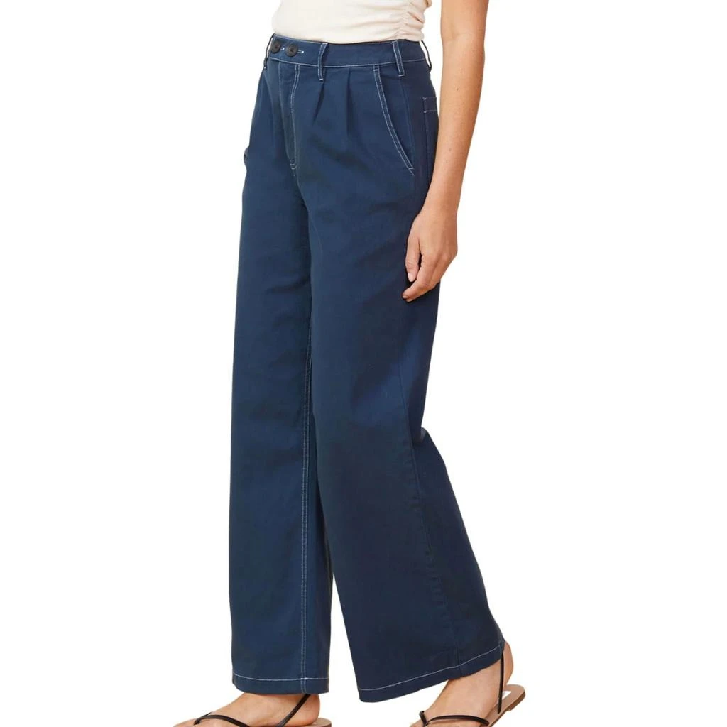 Monrow Monrow - COTTON TWILL WIDE LEG TROUSERS 2