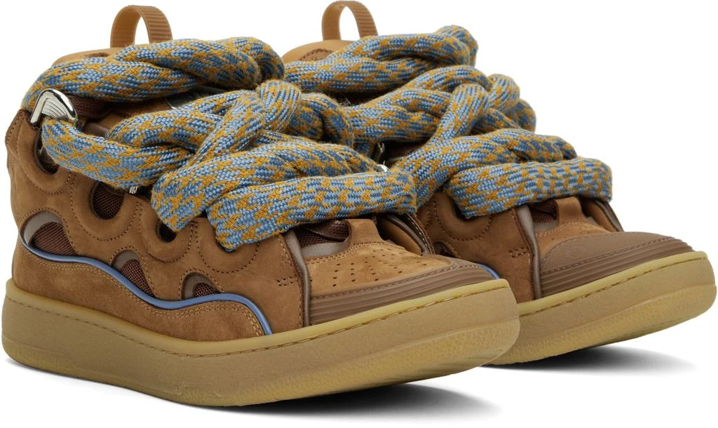 Lanvin Tan Curb Sneakers 4