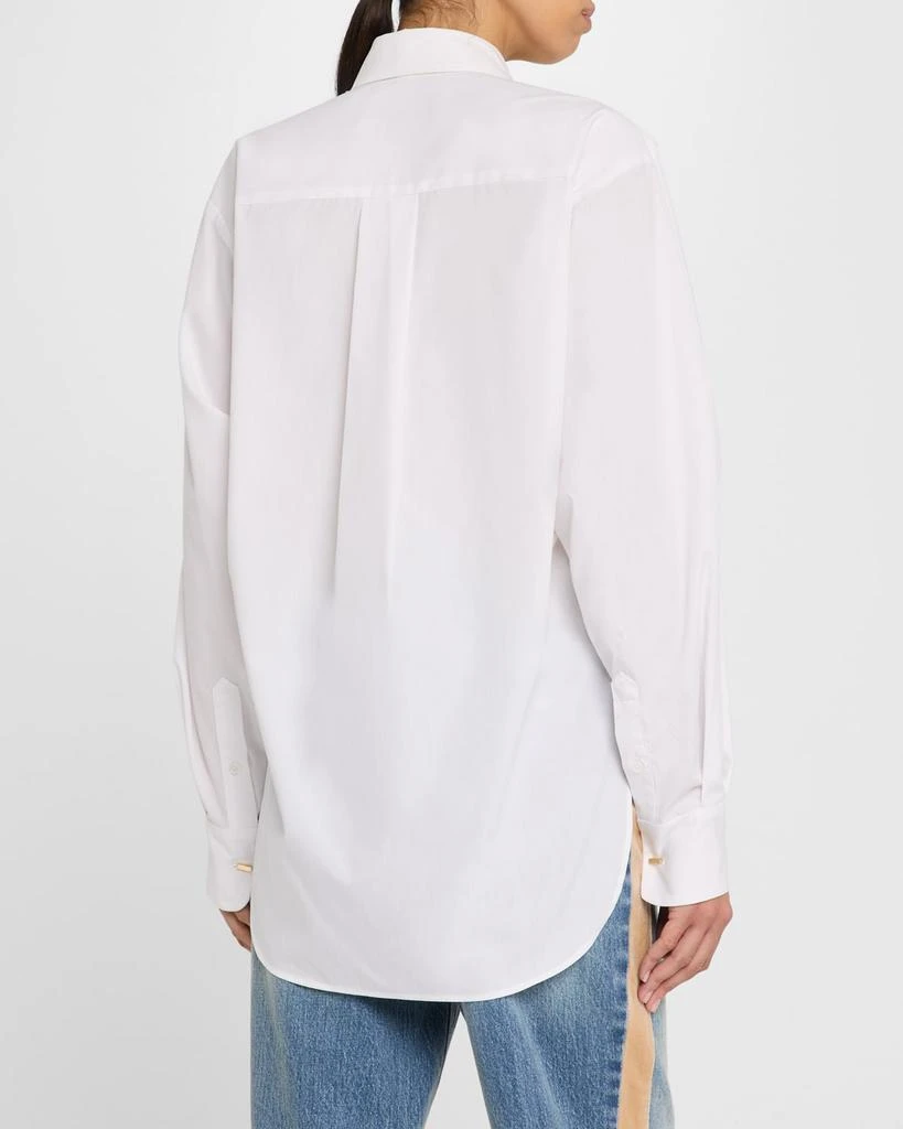 Hellessy Teddy Beaded High-Low Button-Down Shirt 3