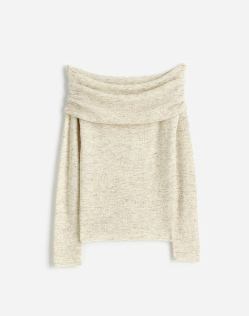 Madewell Alpaca-Blend Off-Shoulder Sweater 5