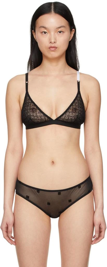 Givenchy Black Nylon Bra 1