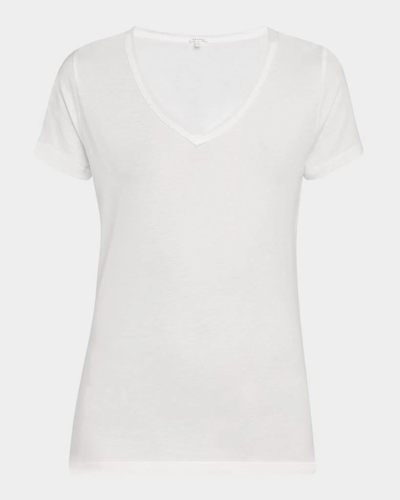 Skin Easy V-Neck Cotton Tee 1