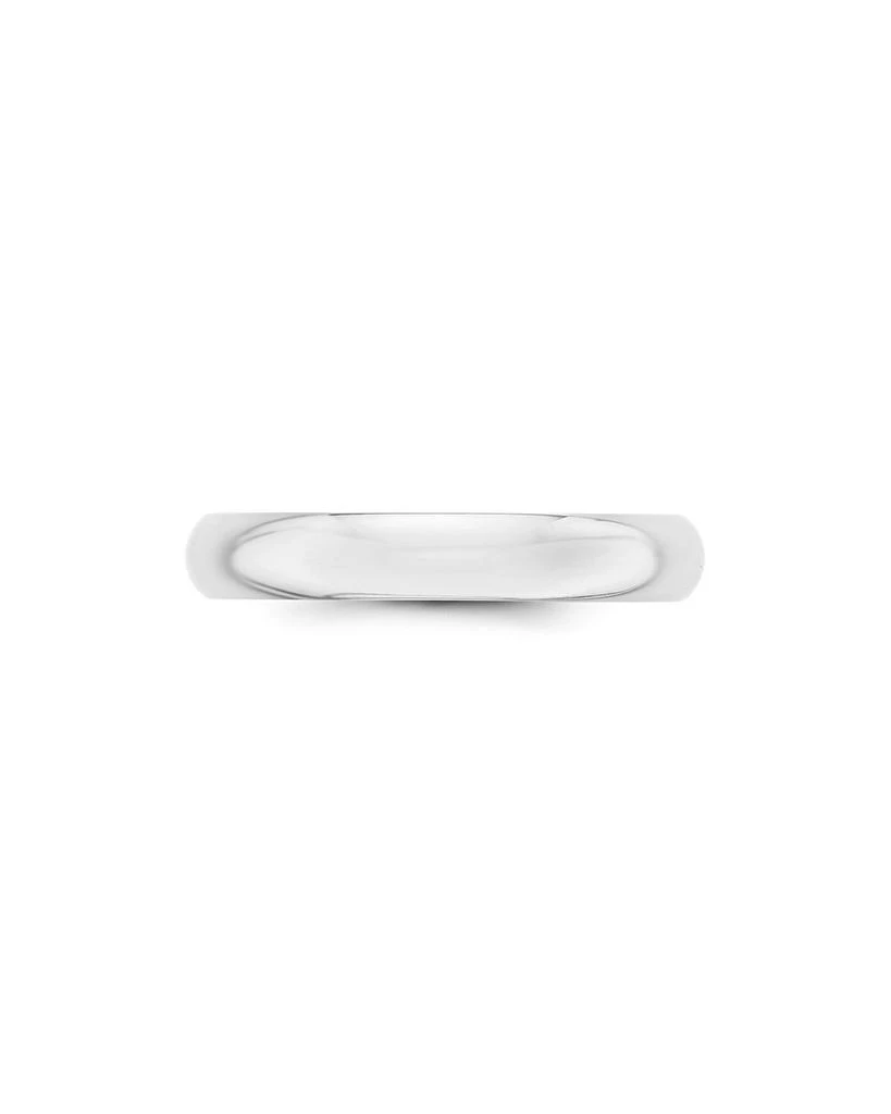 Bloomingdale's Men's 4mm Half Round Band Ring in 14K White Gold 3