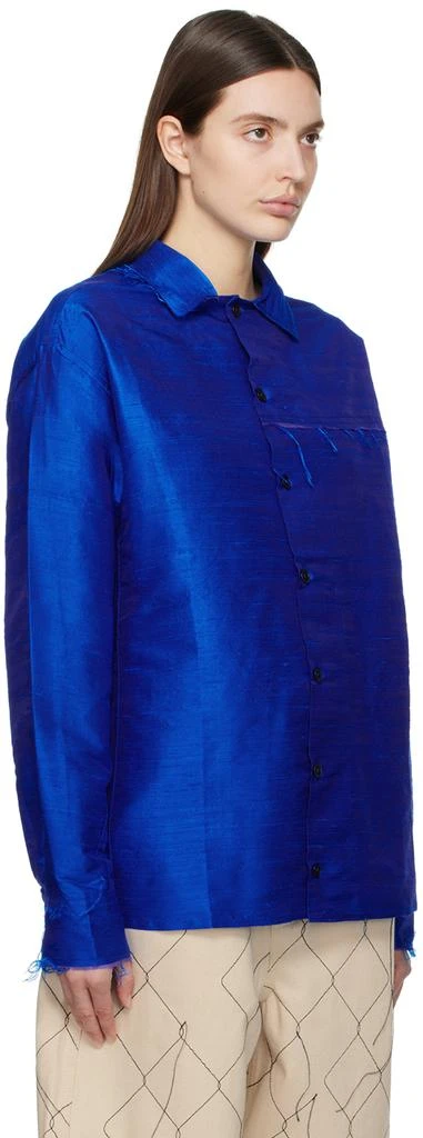 AIREI Blue Raw Edge Shirt 2