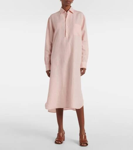 Loro Piana Lora linen shirt dress 5