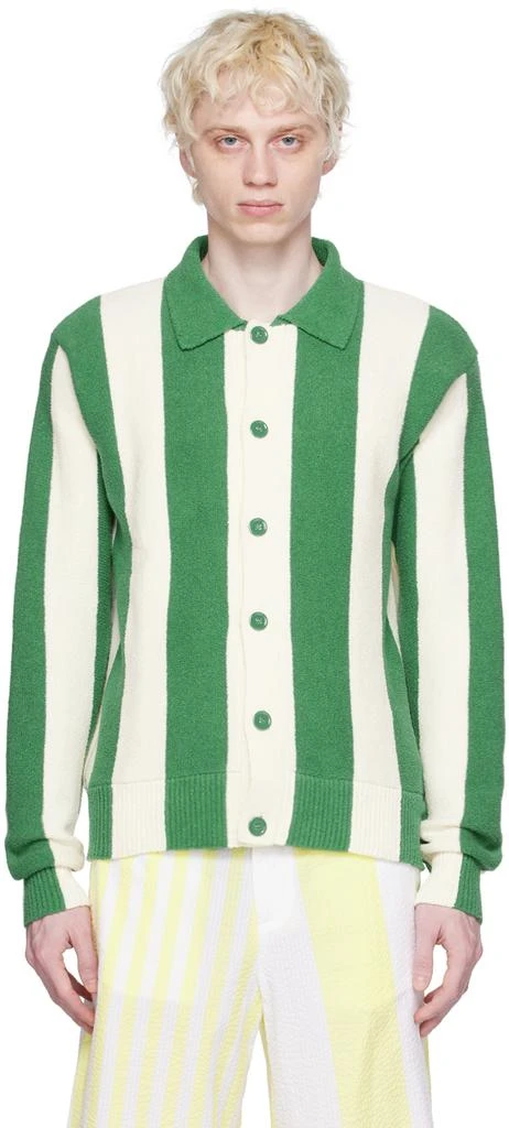 Maison Kitsune Green & Off-White Hotel Olympia Edition Polo 1