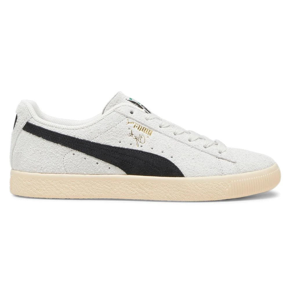 Puma Clyde Hairy Suede Lace Up Sneakers