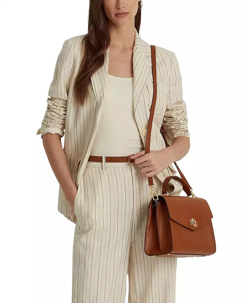 Ralph Lauren Farrah Medium Leather Top-Handle Satchel 2