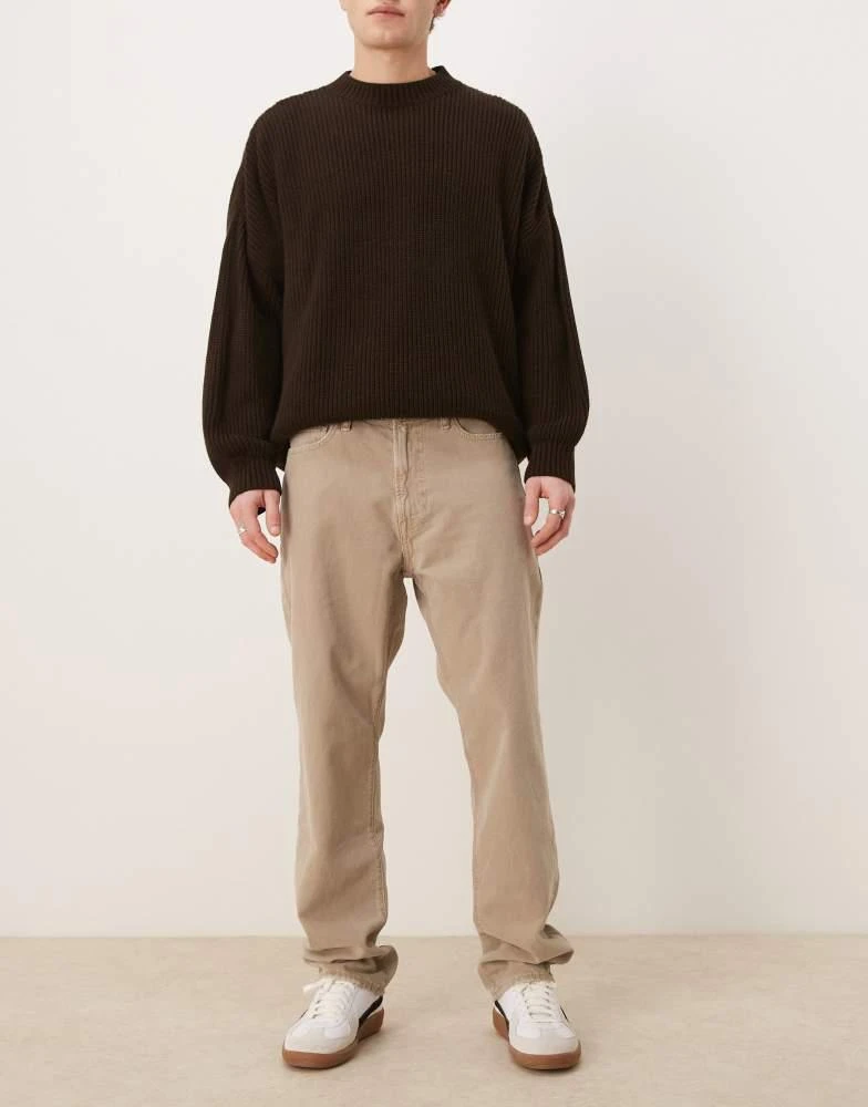 Abercrombie & Fitch Abercrombie & Fitch loose jeans in khaki 1