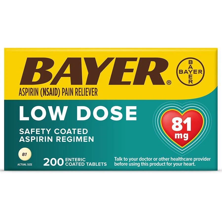 Bayer Aspirin Low Dose 81 mg Safety Coated Tablets