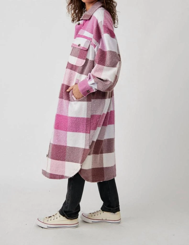 Free People Free People - Plaid Long Jacket 3