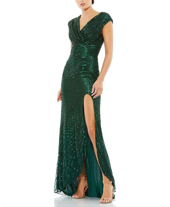 Shop Women's Metallic Ruffled Faux-Wrap Dress on Sale at BeyondStyle  Get  25% Off Women's Metallic Ruffled Faux-Wrap Dress with Limited-Time Flash  Deals, Exclusive Discounts, and Special Offers. Enjoy Unbeatable Savings on