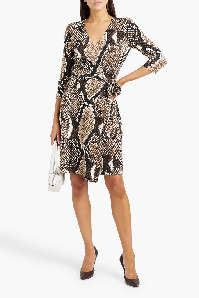 Diane von Furstenberg Julian snake-print silk-jersey wrap dress