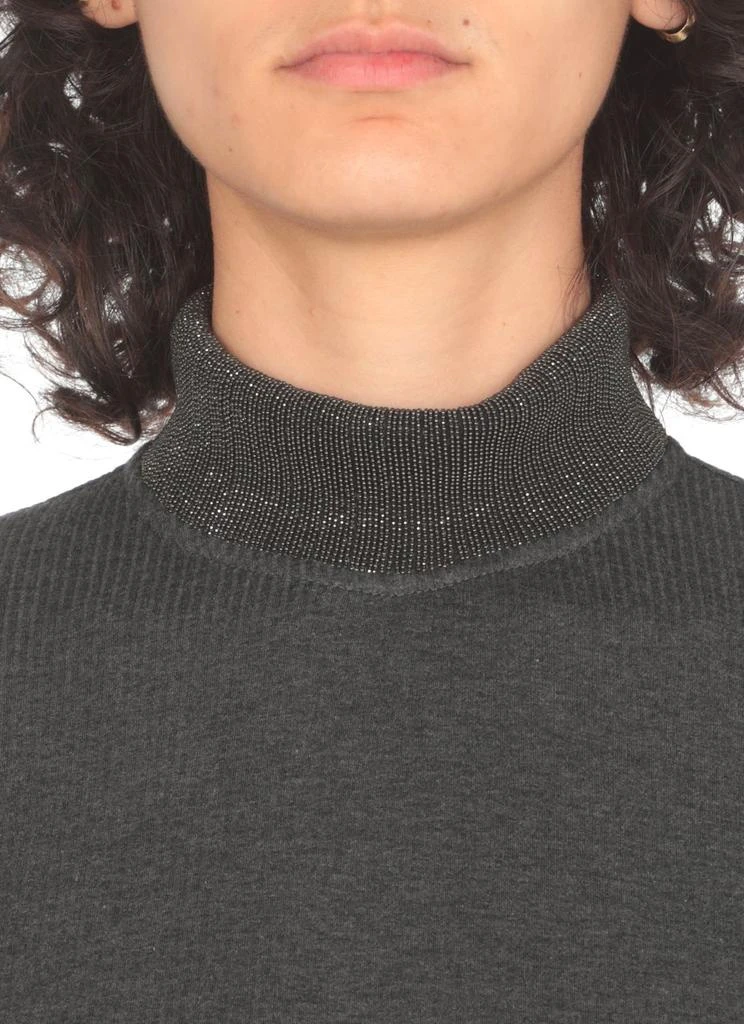 Brunello Cucinelli Brunello Cucinelli High-Neck Ribbed Jumper 5