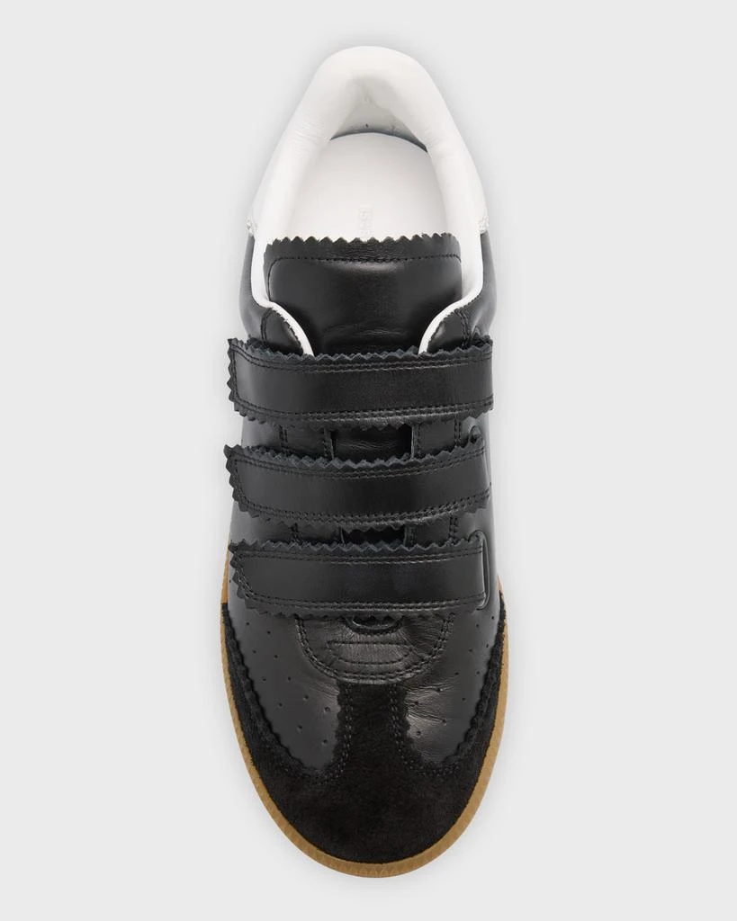 Isabel Marant Beth Perforated Leather Grip-Strap Sneakers 6