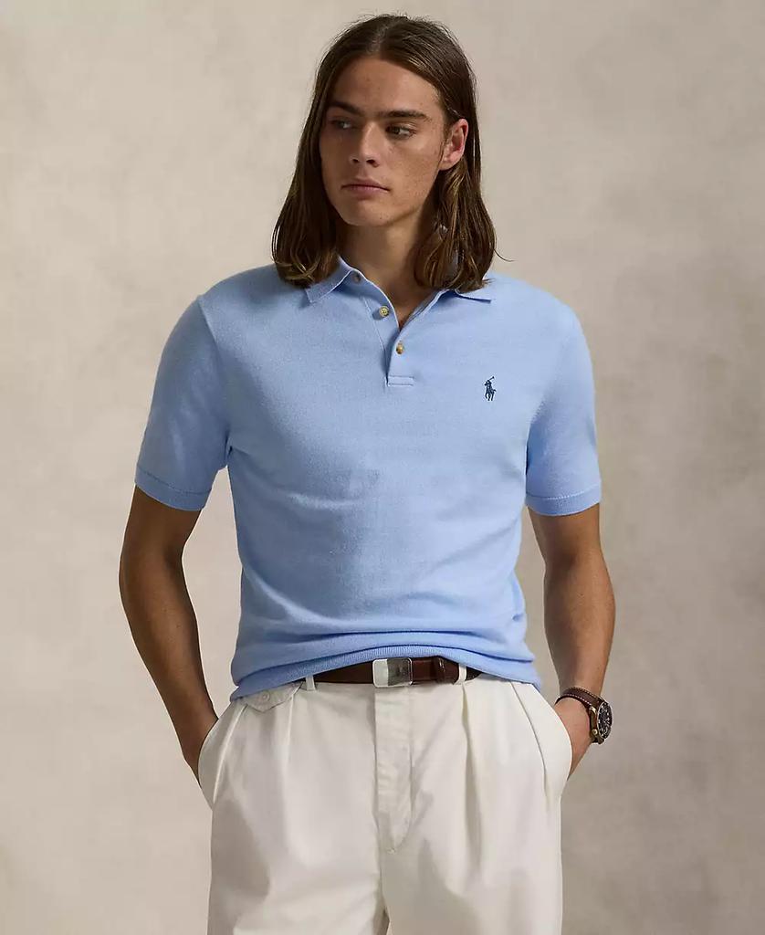 Ralph Lauren Men's Cotton Polo-Collar Sweater