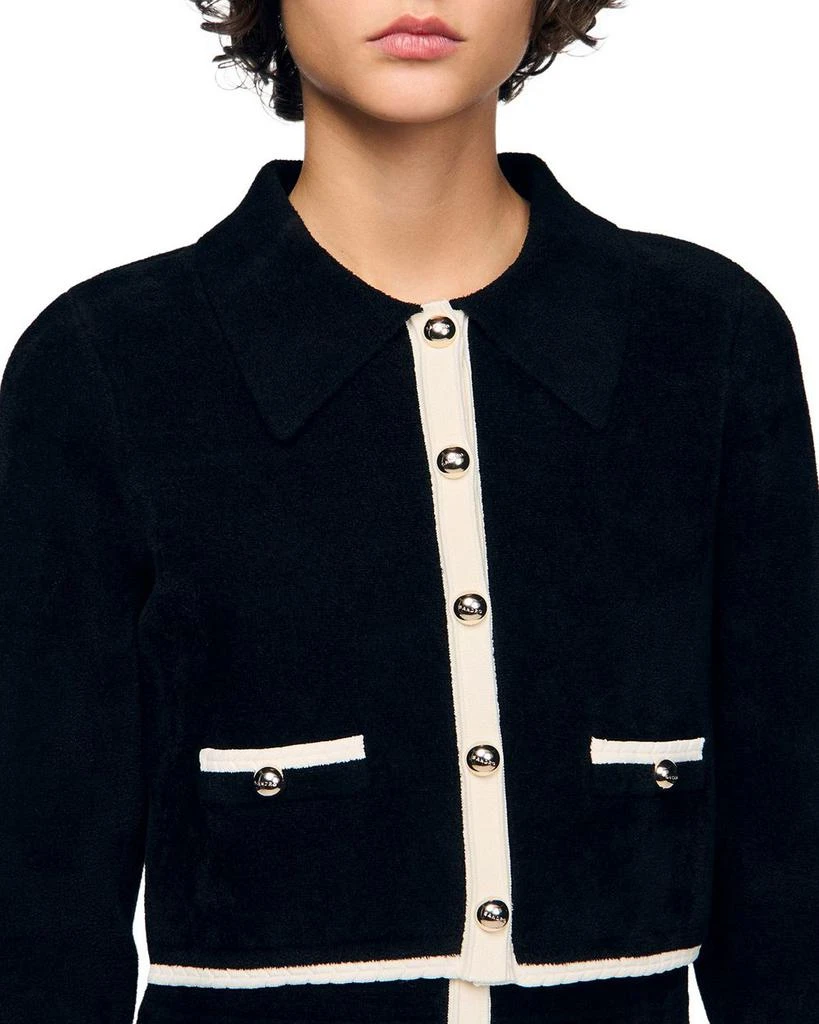 Sandro Fiorena Two Tone Cardigan 5