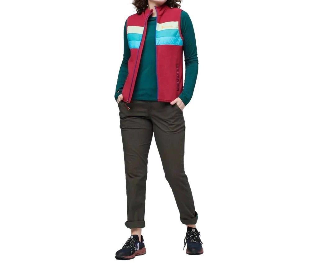 Cotopaxi Women's Teca Fleece Vest In Raspberry Fields 2