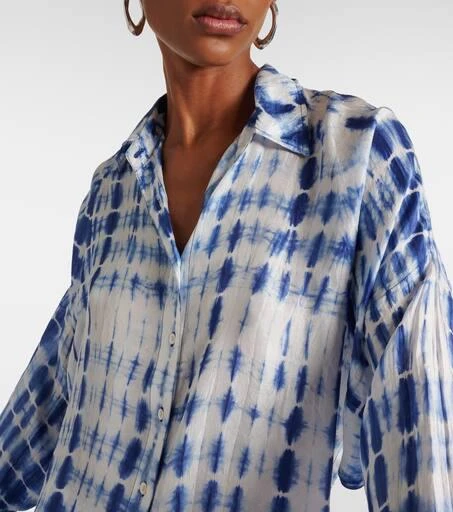 ANNA KOSTUROVA Tie-dye silk shirt 4