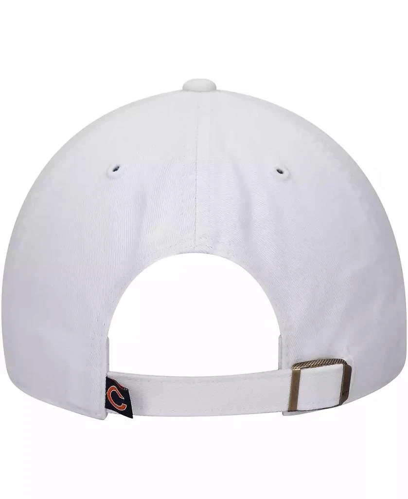 47 Brand Men's White Chicago Bears Team Clean Up Adjustable Hat 5