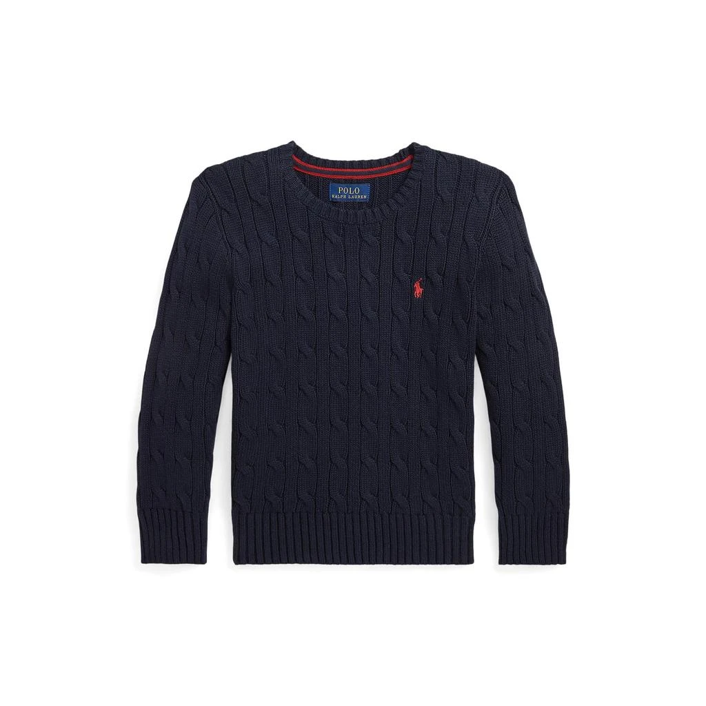 Ralph Lauren Cable-Knit Cotton Sweater (Toddler/Little Kid)
