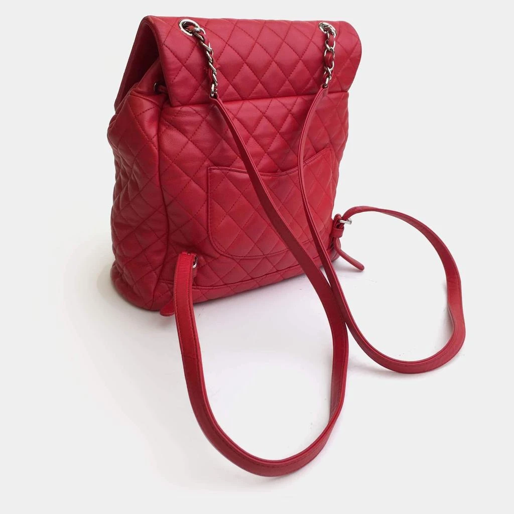Chanel Chanel Red Leather Small Urban Spirit Backpacks 3