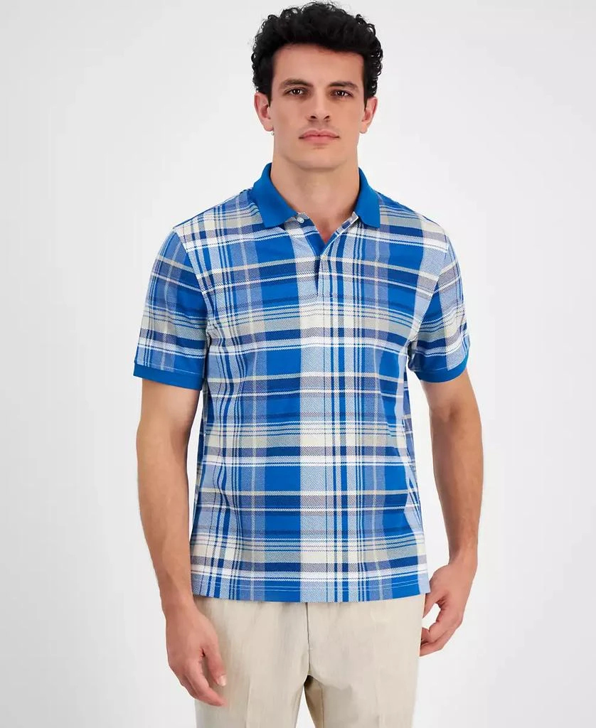 Men's Harvest Plaid Pique Polo Shirt, Created for Macy's – On Sale
