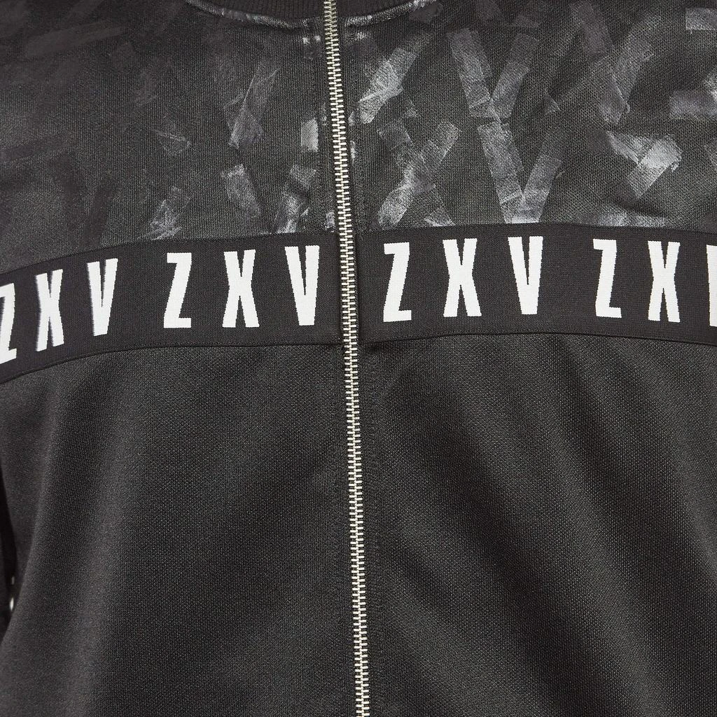 Versus Versace Versus Versace X  Zayn Black Printed Jersey Zip-Up Active Jacket L 4