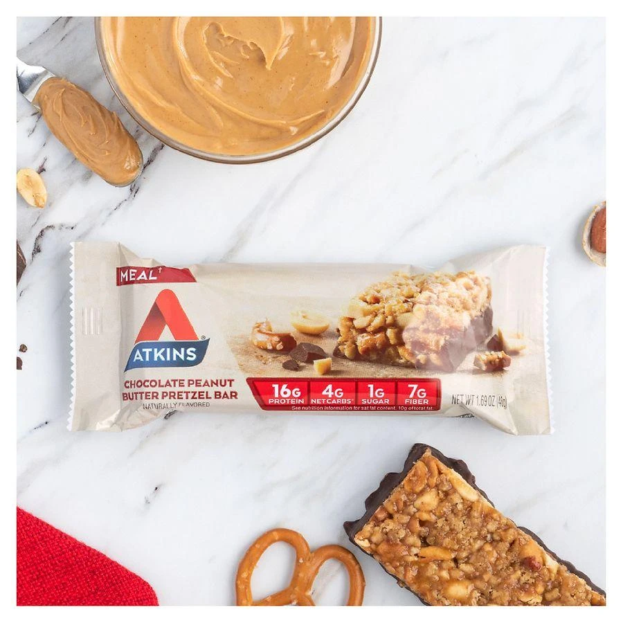 Atkins Meal Bars Chocolate Peanut Butter Pretzel 6