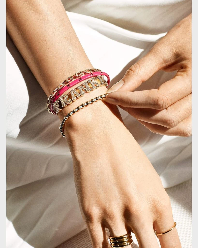 BAUBLEBAR Retro Custom Slider Crystal Letter Bracelet 2
