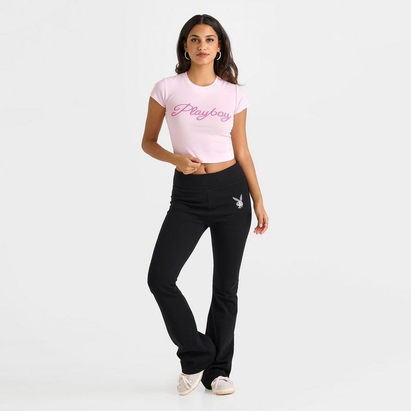 Playboy Women's Playboy Script Baby T-Shirt