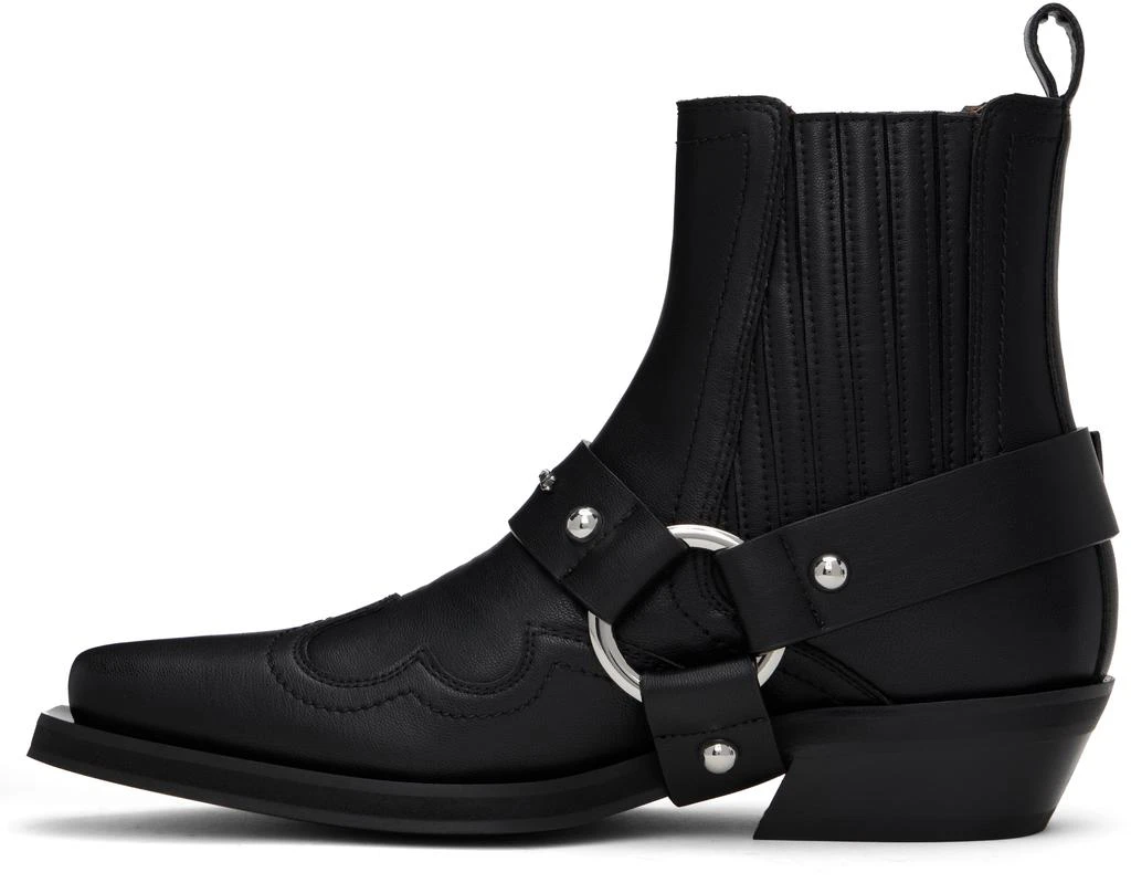 Ganni Black Low Cut Western Chelsea Boots 3